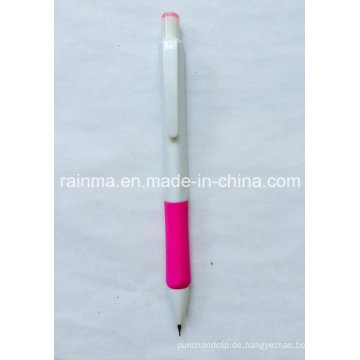 Kunststoff-Bleistift mit weißem Fass